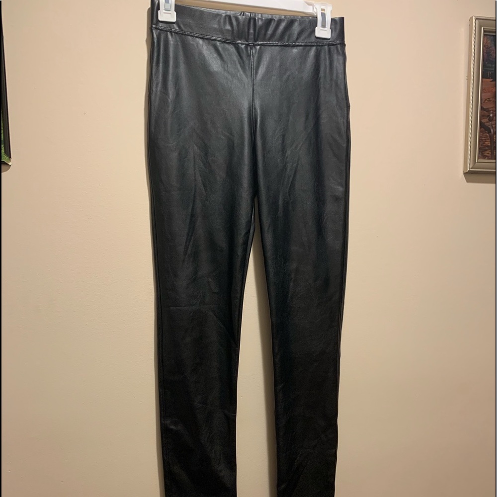 Classic Black Leather Pants